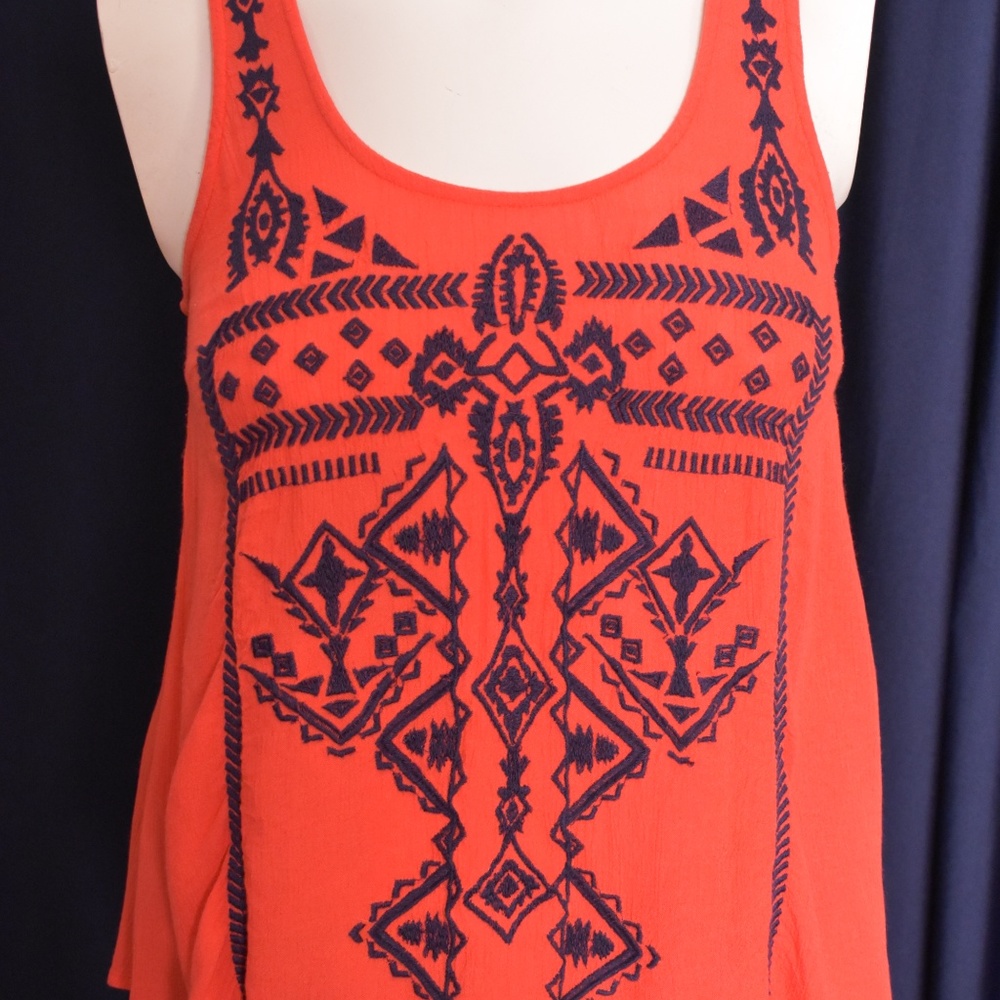 Ecote Sleeveless with Aztec embroidery.